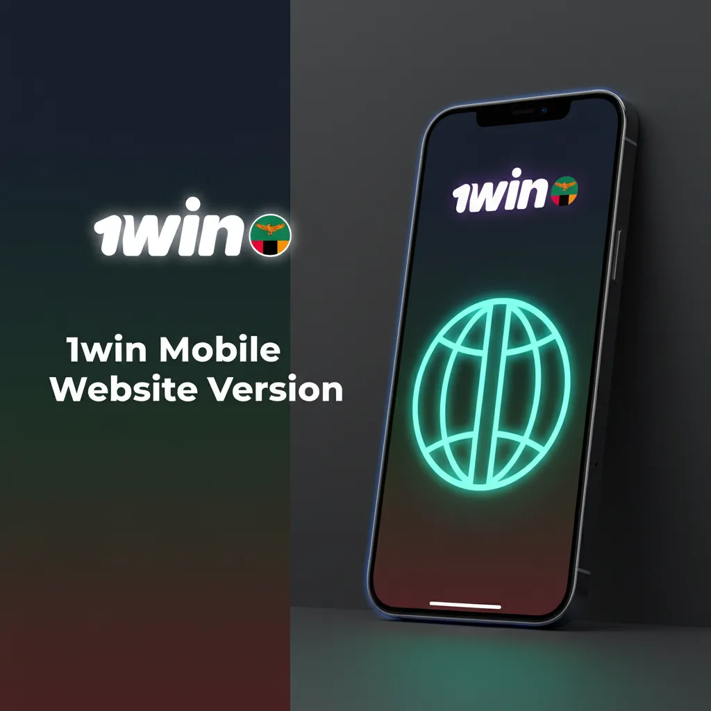 1win mobile website on phone and tablet with markets, casino play, payments, and account tools; no download required.
